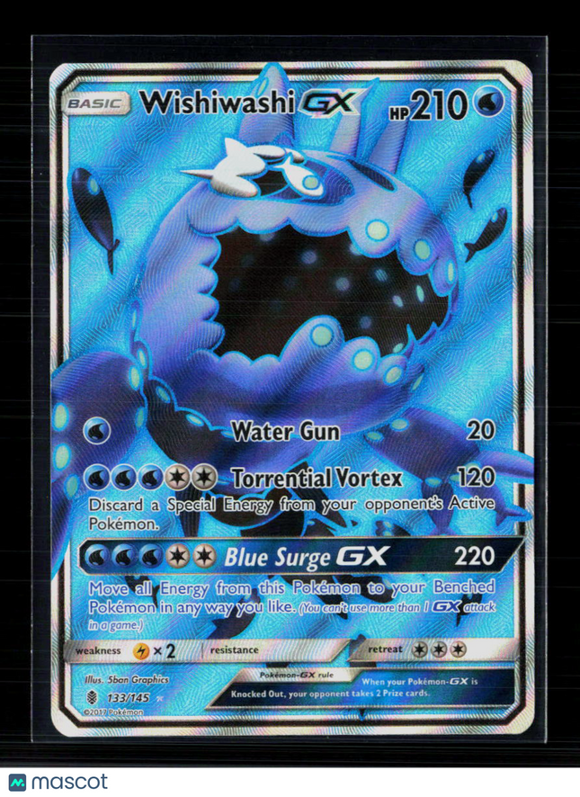 Pokemon 2017 Guardians Rising Wishiwashi GX FA #133/145