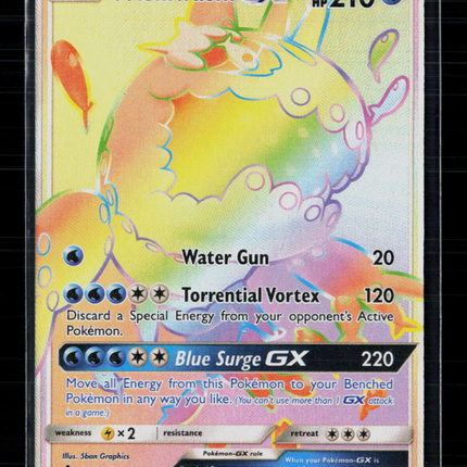 Pokemon 2017 Guardians Rising Wishiwashi GX SR HR #151/145