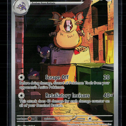 2026 Pokemon Scarlet & Violet Prismatic Evolutions Raticate #99/88