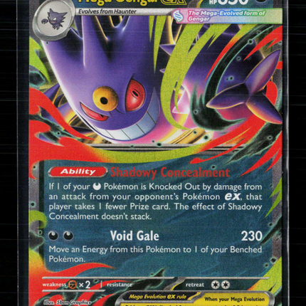 Pokemon 2025 Mega Evolution – Phantasmal Flames Mega Gengar EX #56/94
