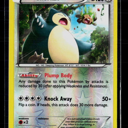 Pokemon 2015 BREAKthrough Snorlax #118/162 Reverse Holo