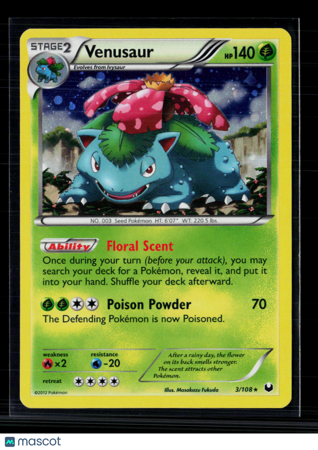 Pokemon Venusaur Blister Exclusives Holo Rare • 3 Holofoil