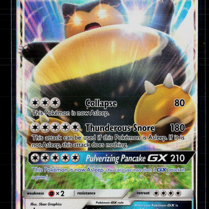 Pokemon 2017 Sun & Moon Snorlax GX #SM05