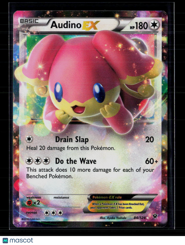 Pokemon 2016 Fates Collide Audino EX #84/124