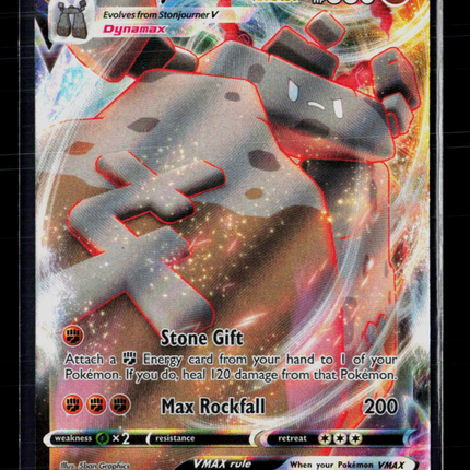 Pokemon 2020 Sword & Shield Stonjourner VMAX RRR #116/202