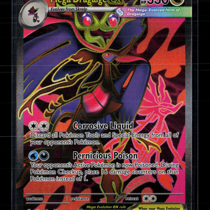 Pokemon 2026 Mega Evolution – Chaos Rising Mega Dragalge EX SAR #104/86
