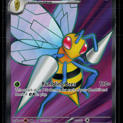 Pokemon 2025 Scarlet & Violet Crimson Haze Beedrill EX SR #98/86