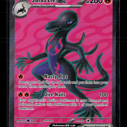 Pokemon 2024 Shrouded Fable Salazzle EX SR #101/88