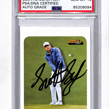 2022 Sports Illustrated Kids Scottie Scheffler #1026 Auto Psa 10 Auto