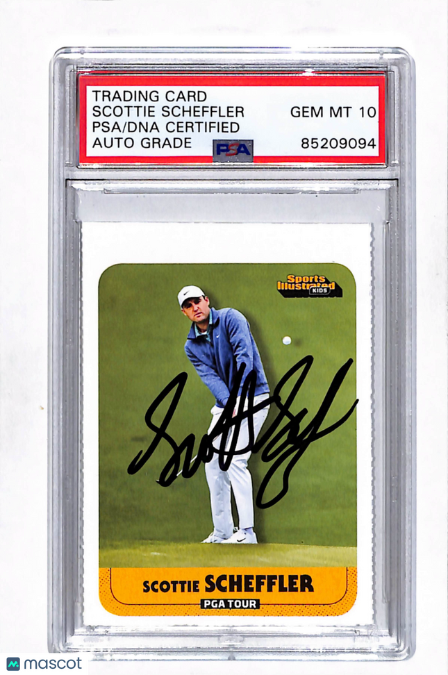 2022 Sports Illustrated Kids Scottie Scheffler #1026 Auto Psa 10 Auto