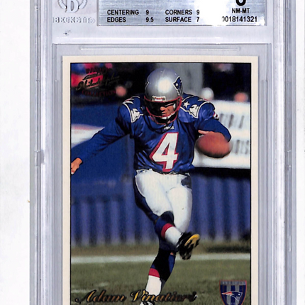 1997 Pacific Philadelphia Adam Vinatieri #199 Rookie BGS 8