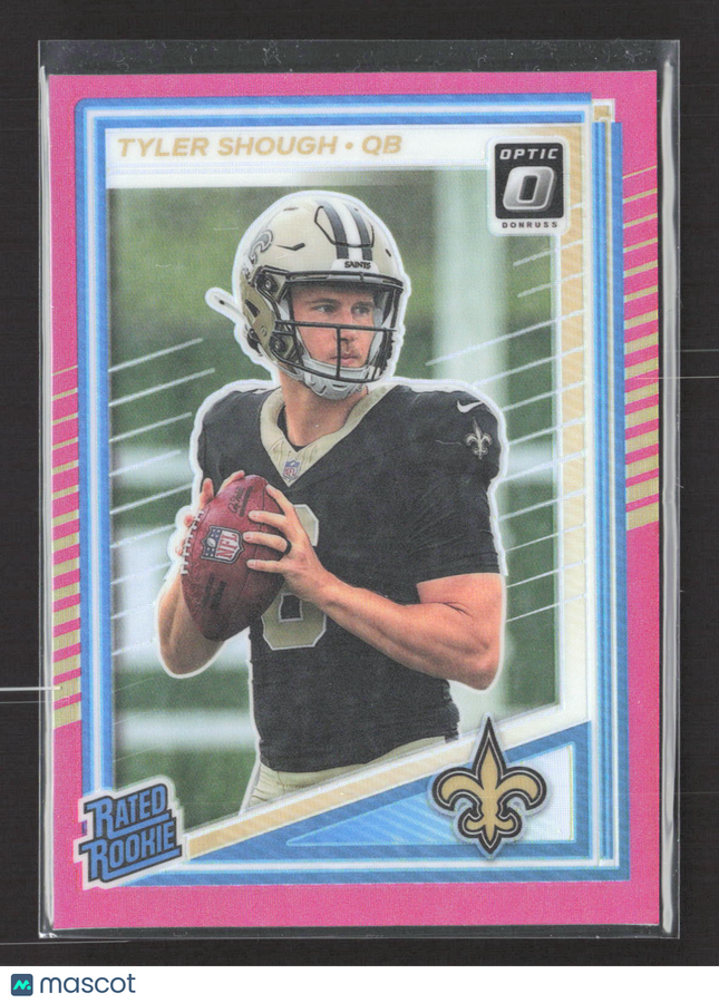 2025 Panini Donruss Optic Prizm Tyler Shough #223 Pink