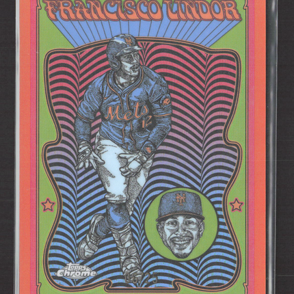 2025 Topps Chrome Ultra Violet All-Stars Francisco Lindor #UV-8 Orange /25