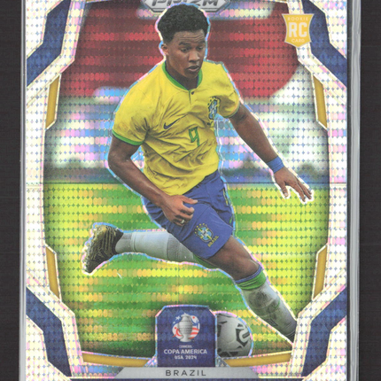 2024 Panini Prizm Copa America Endrick #24 Silver Pulsar RC