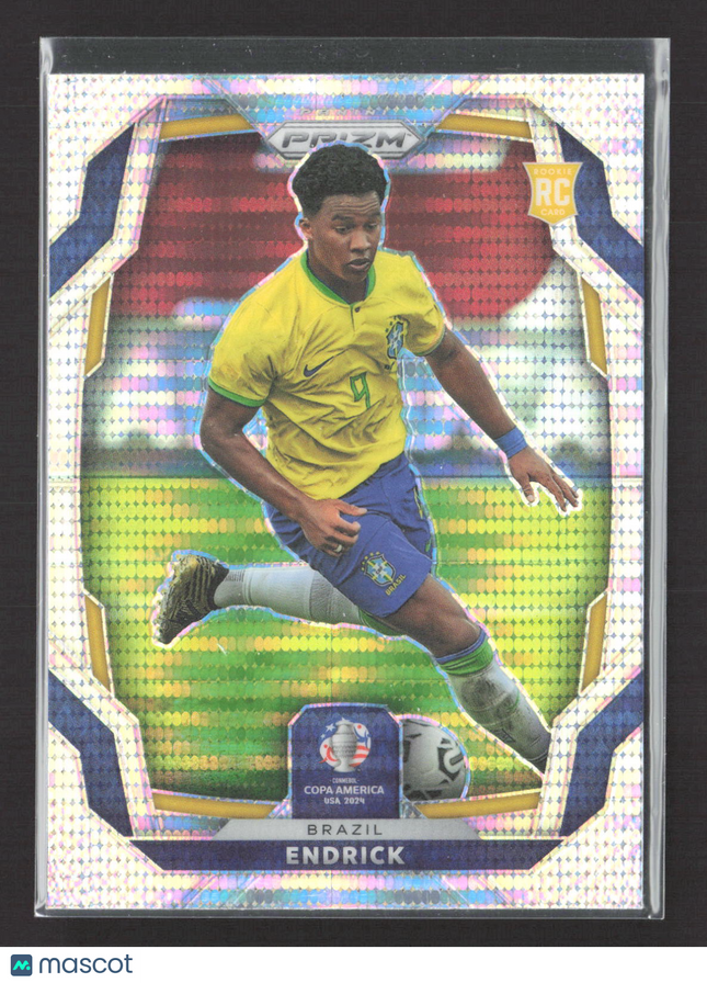 2024 Panini Prizm Copa America Endrick #24 Silver Pulsar RC