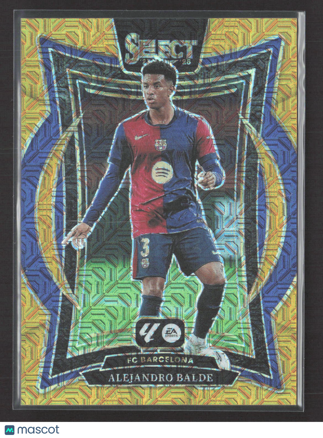 2025 Panini Select La Liga Prizm Alejandro Balde #52 Gold Mojo 09/10