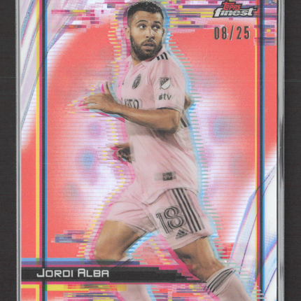 2023 Topps Finest Jordi Alba #H-18 Orange 08/25