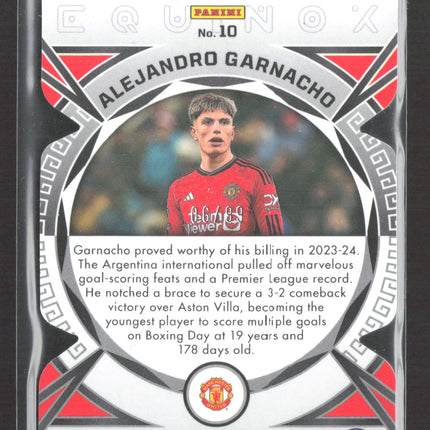 2024 Panini Obsidian Equinox Alejandro Garnacho #10 /99