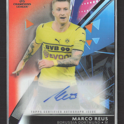 2022 Topps Finest UEFA Champions League Marco Reus #BA-MR 13/25 Auto Orange