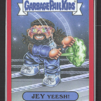 2026 Topps Garbage Pail Kids WWE Jey Uso #GPK-JU Red Refractor /5