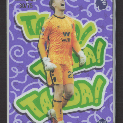 2026 Topps Merlin Premier League Ta-Da! Robin Roefs #TD-43 Purple 30/75 RC