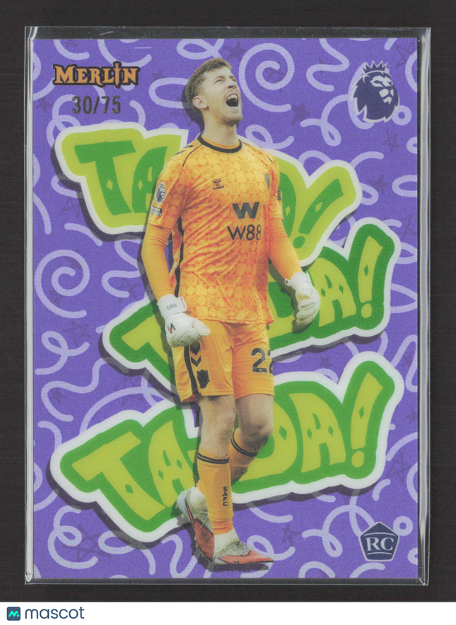2026 Topps Merlin Premier League Ta-Da! Robin Roefs #TD-43 Purple 30/75 RC