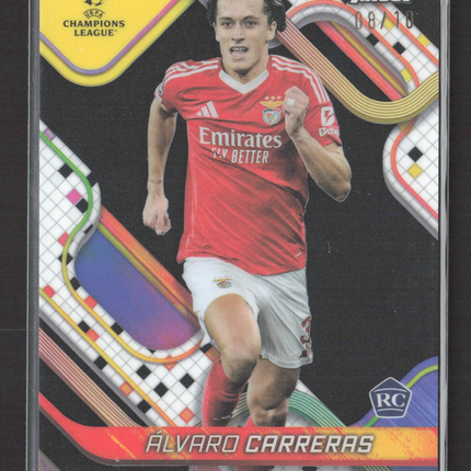 2025 Topps Finest Álvaro Carreras #85 08/10 RC Black Refractor