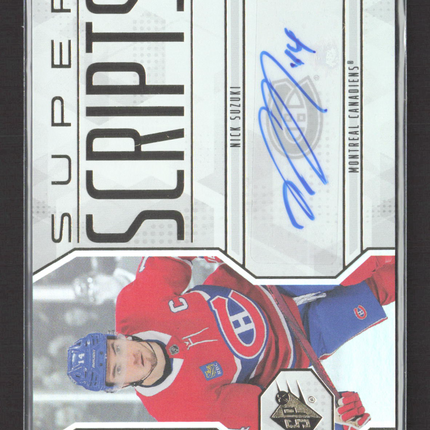 2025 Upper Deck SPx Super Scripts Nick Suzuki #SS-SU Auto