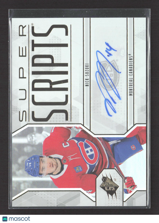 2025 Upper Deck SPx Super Scripts Nick Suzuki #SS-SU Auto