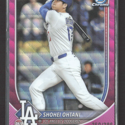 2025 Bowman Chrome Shohei Ohtani #17 Pink Wave Refractor /299