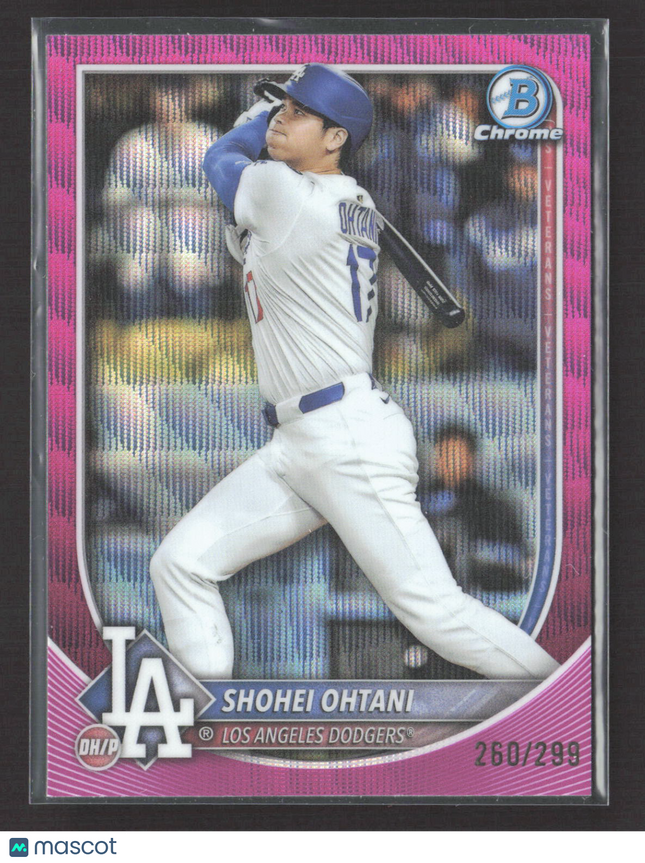 2025 Bowman Chrome Shohei Ohtani #17 Pink Wave Refractor /299