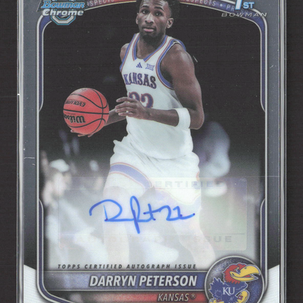 2025 Bowman Chrome University Darryn Peterson #CPA-DP 1st Bowman Auto