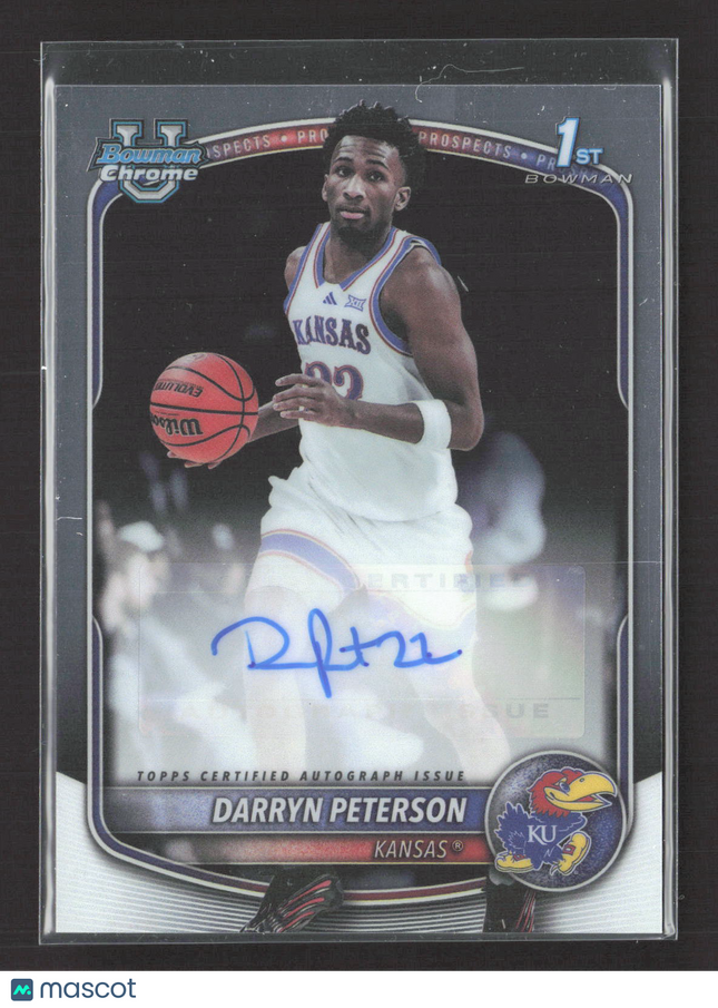 2025 Bowman Chrome University Darryn Peterson #CPA-DP 1st Bowman Auto