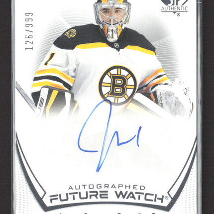 2022 Upper Deck SP Authentic Future Watch Jeremy Swayman #103 126/999 Auto