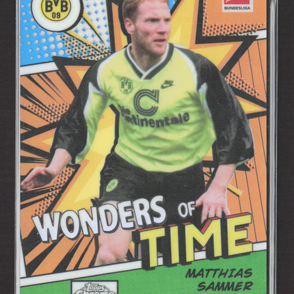 2023 Topps Chrome Wonders of Time Matthias Sammer #WB-MS 17/25 Orange