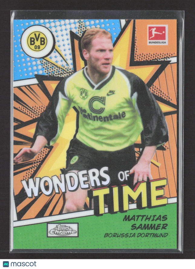 2023 Topps Chrome Wonders of Time Matthias Sammer #WB-MS 17/25 Orange