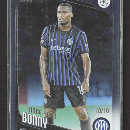 2026 Topps UEFA Champions League Ange-Yoan Bonny #116 10/10 Black
