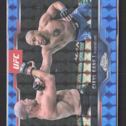 2025 Topps Chrome UFC Ciryl Gane #33 Blue Geometric /99