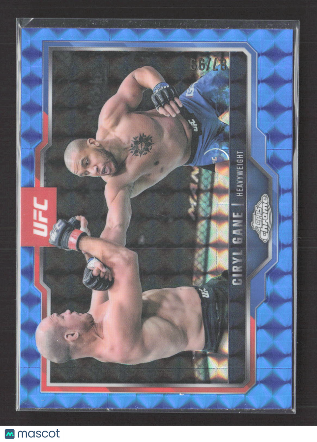 2025 Topps Chrome UFC Ciryl Gane #33 Blue Geometric /99
