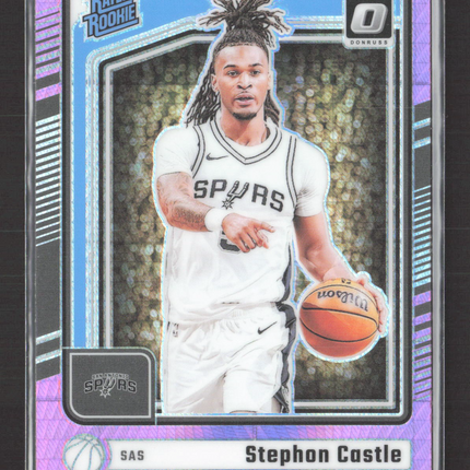 2025 Panini Donruss Optic Prizm Stephon Castle #254 Pink Hyper