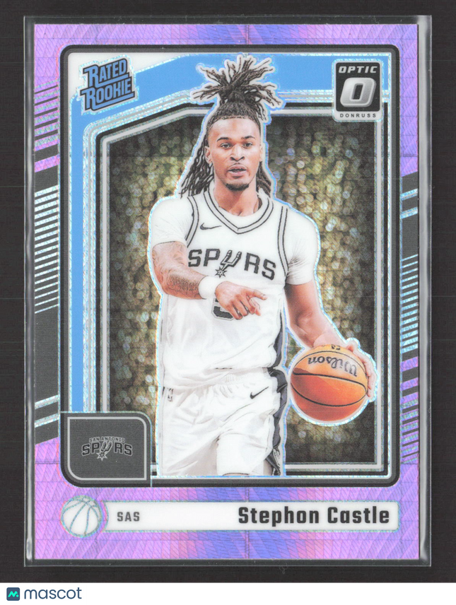 2025 Panini Donruss Optic Prizm Stephon Castle #254 Pink Hyper