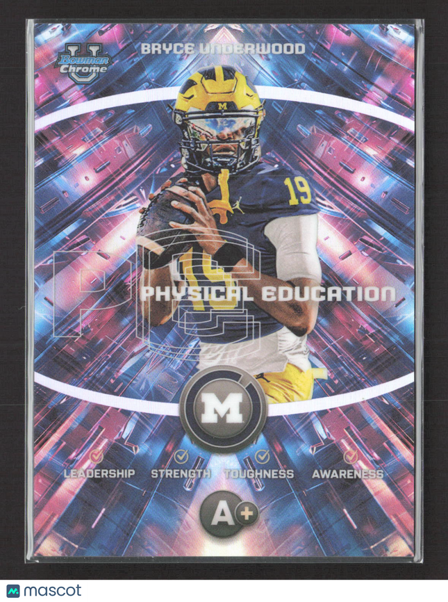2025 Bowman Chrome Physical Education Bryce Underwood #PE-1 Refractor