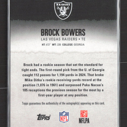 2025 Topps Signature Class Brock Bowers #34 247/275 Auto