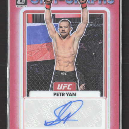 2023 Panini Donruss Optic UFC Opti-Graphs Petr Yan #OG-PYN Red 178/199 Auto