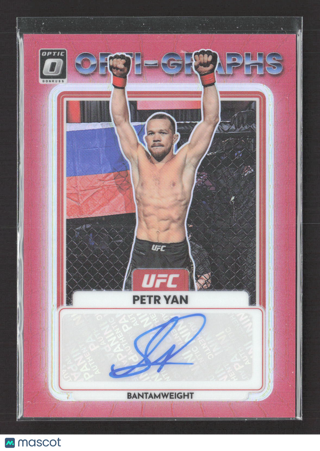 2023 Panini Donruss Optic UFC Opti-Graphs Petr Yan #OG-PYN Red 178/199 Auto