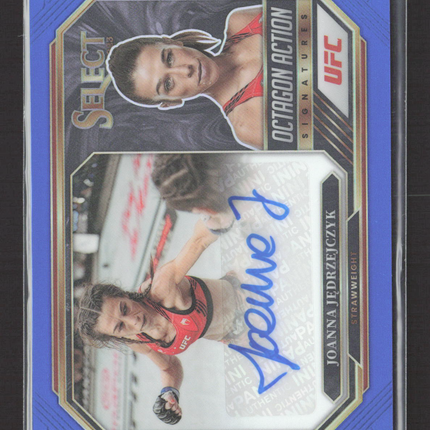 2023 Panini Select Prizm Joanna Jedrzejczyk #OA-JJK Blue 31/75 Auto