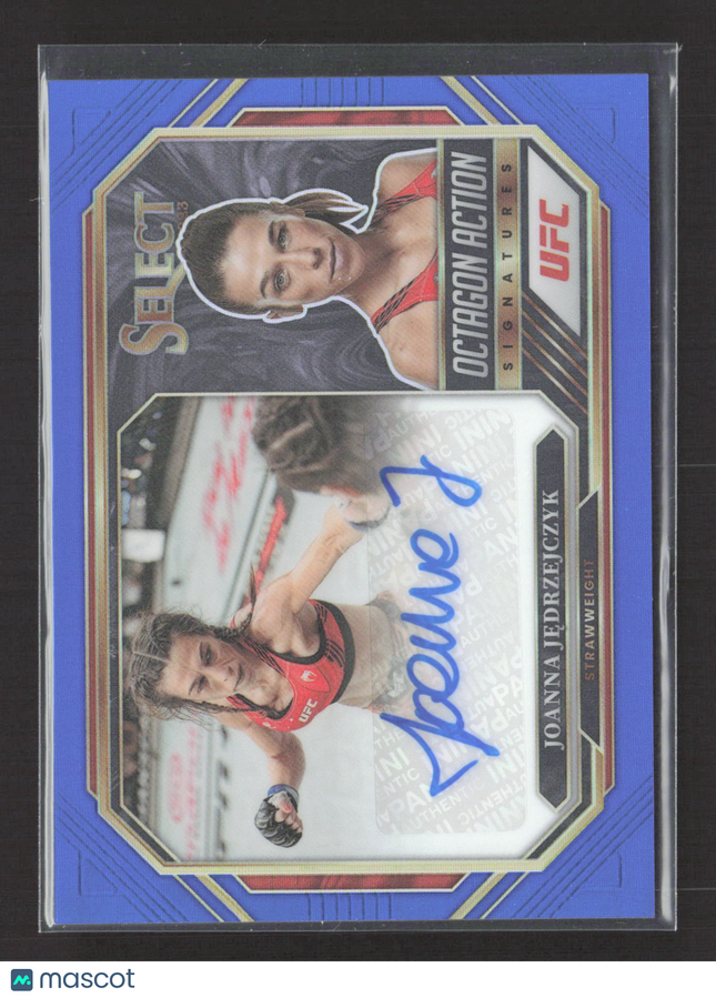 2023 Panini Select Prizm Joanna Jedrzejczyk #OA-JJK Blue 31/75 Auto