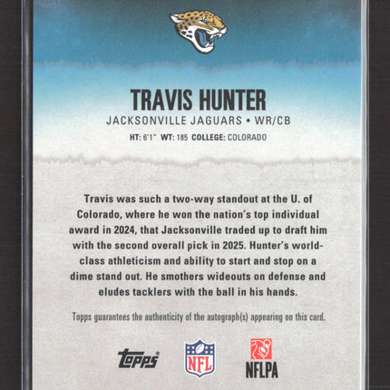 2025 Topps Signature Class Travis Hunter #224 RC Auto