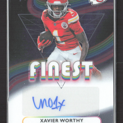 2025 Topps Finest Xavier Worthy #FA-XW Auto