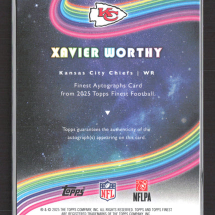 2025 Topps Finest Xavier Worthy #FA-XW Auto